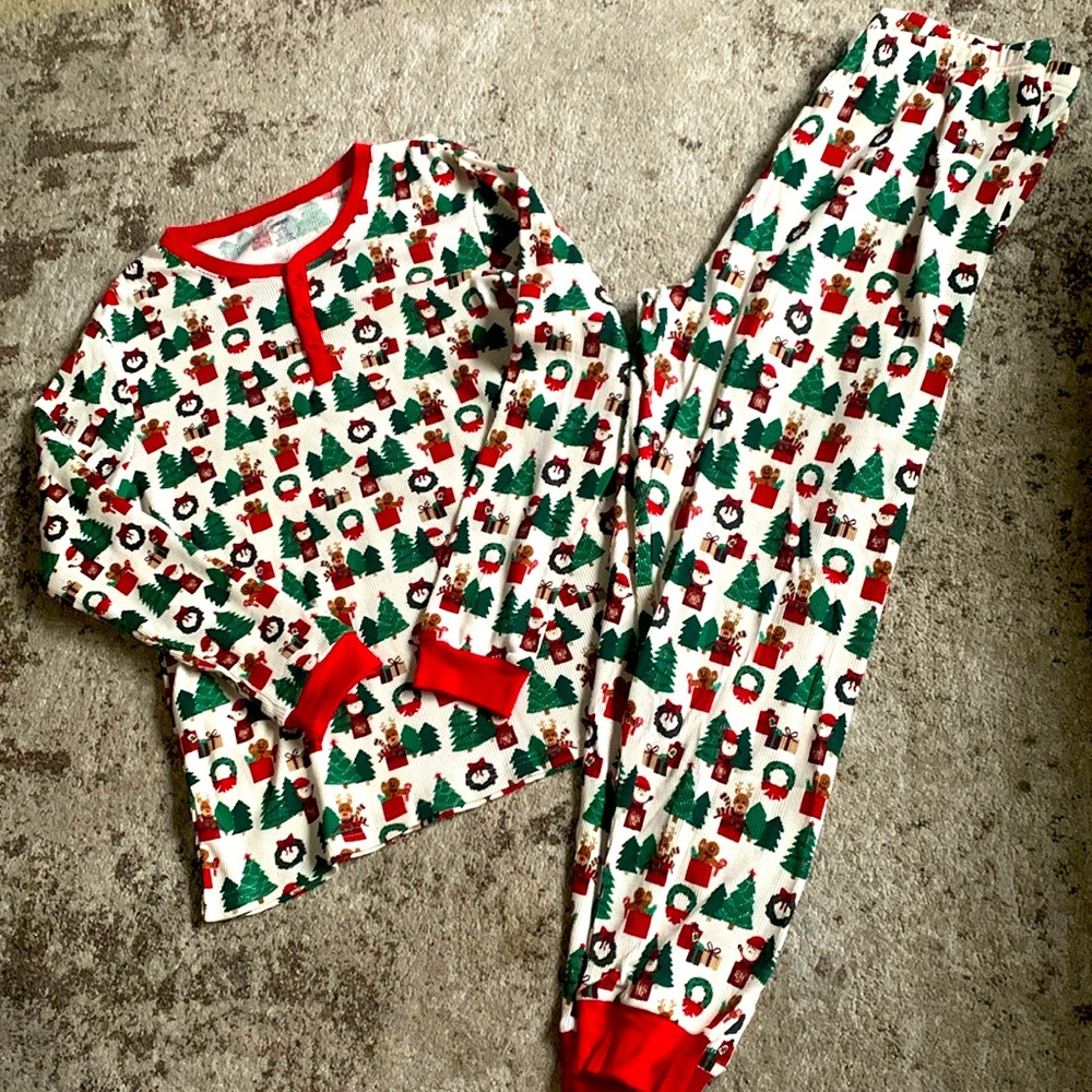 Gymboree adult large Christmas pajamas set size large nwt unisex